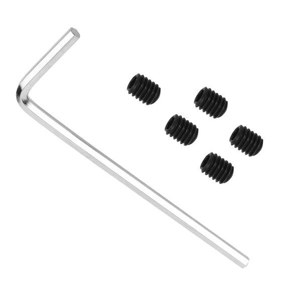 BESTYASH 6-Piece Electric Guitar String Retainer Set with Metal Locking Screws Tuning and String Maintenance