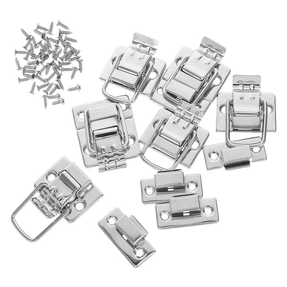 BESTYASH 6Pcs Essential Iron Hasp Locks Vintage Style for Wooden Box Retro
