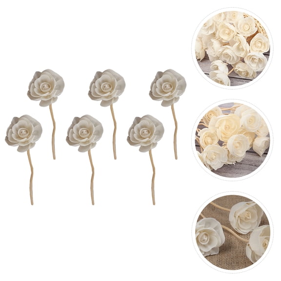 BESTYASH 6-Pack Beige Rattan Vine Diffuser Sticks for Natural Aromatherapy and Relaxing Home Fragrance