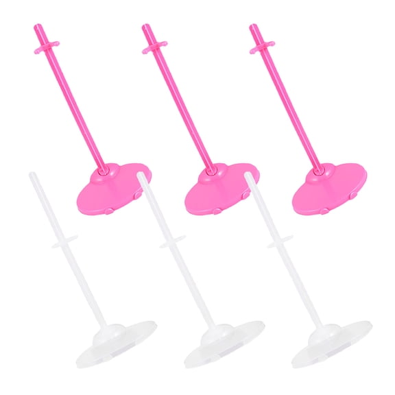 BESTYASH 6Pcs Figure Stand Plastic Support Simple Design for Models Display in Shelf