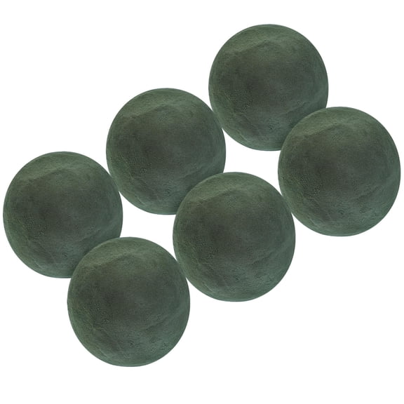 BESTYASH Set of 6 Green Floral Mud Flower Bricks for Artificial Flower Arrangements and Craft Use