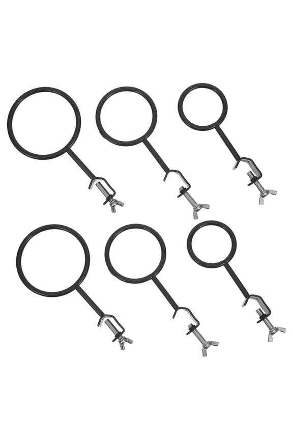 6Pcs Laboratory Experiment Stand Iron Retort Ring Clamp for Stable Chemistry Lab Equipment