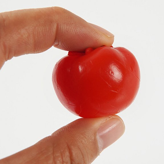 BESTYASH 6Pcs Lifelike Fake Cherry Tomato Models Red Simulation Vegetable Props for Kitchen Decor