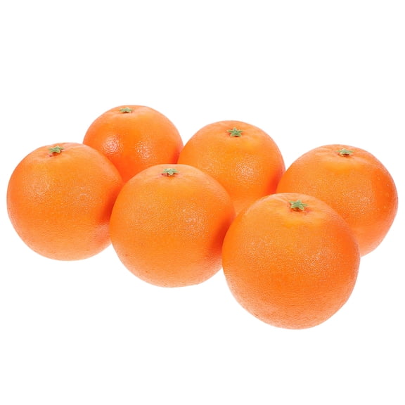 BESTYASH Set of 6 Realistic Foam Orange Fruit Figurines for Home Decor, Table Centerpieces, and Party Decorations