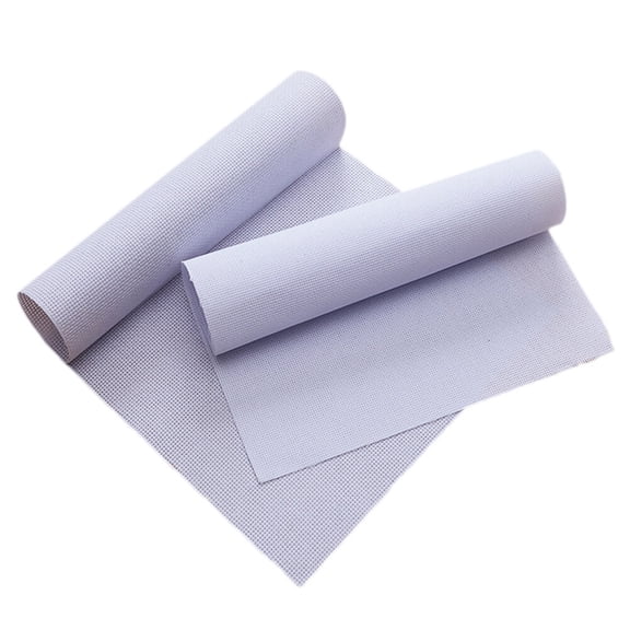 BESTYASH 6-Pack White 14 Count Cross Fabric for Pillows, Tablecloths, Home Decor and Craft Projects