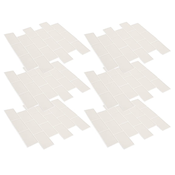 BESTYASH 6Pcs Peel and Stick Tile Stickers Waterproof PVC Beige Self Adhesive for Kitchen and Bathroom Walls