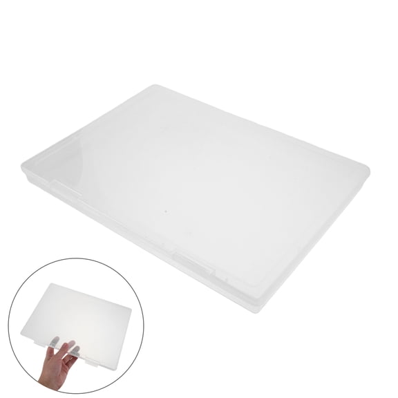 BESTYASH 6-Pack Clear Storage Boxes for Photos, Scrapbook Paper, Photo Cards, and Memory Organization Supplies