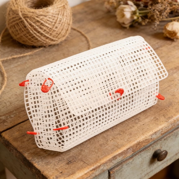 BESTYASH 6Pcs Plastic Canvas Purse Sheet White Grid For Crochet Bag Making Women Crafts