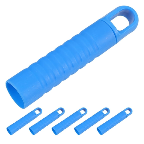BESTYASH 6Pcs Mop Rod Accessories Blue Plastic End Caps Non Slip with Hanging Hole for Home