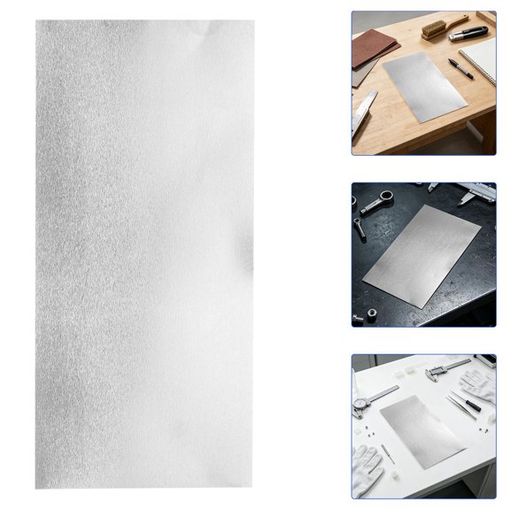 BESTYASH 6Pcs Plated Silver Aluminum Panel Sheet Metal Material for Craft Work and Model Building