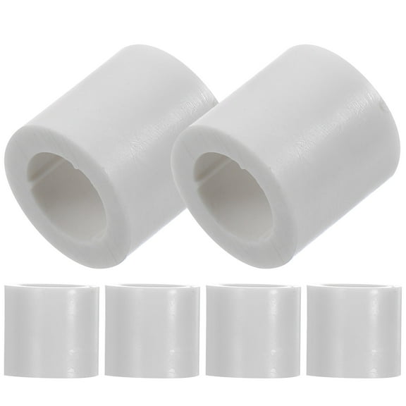BESTYASH Pool Cue Ferrules White Plastic - Comfortable Touch, Portable 6Pcs