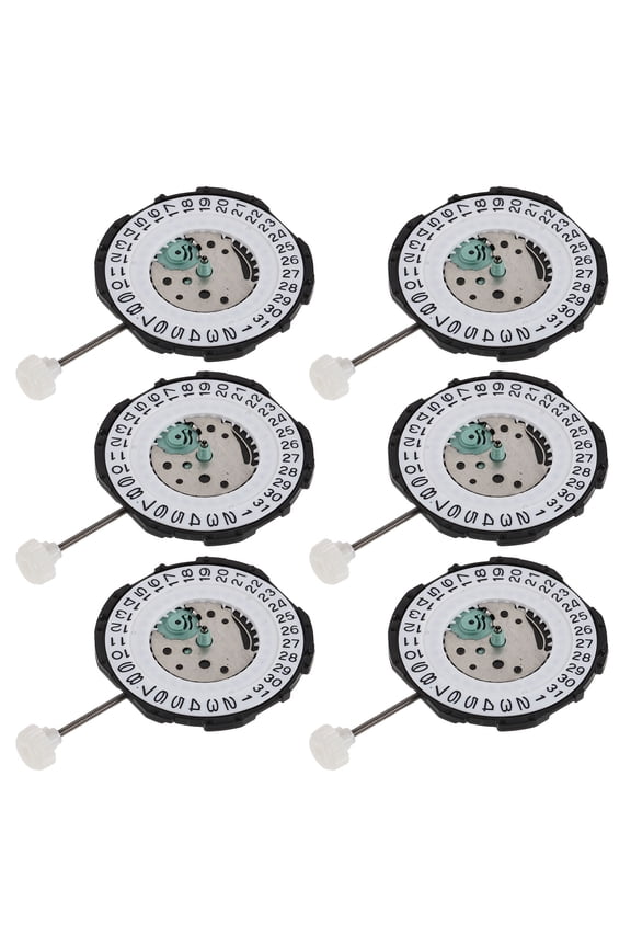 6Pcs Quartz Watch Movement Replacement Parts Multi Color Durable Mechanical Wristwatch Repair DIY Kit