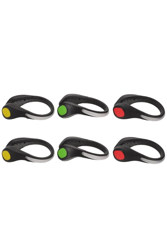 6Pcs LED Shoe Clip Lights for Night Running High Visibility Reflective Safety Gear