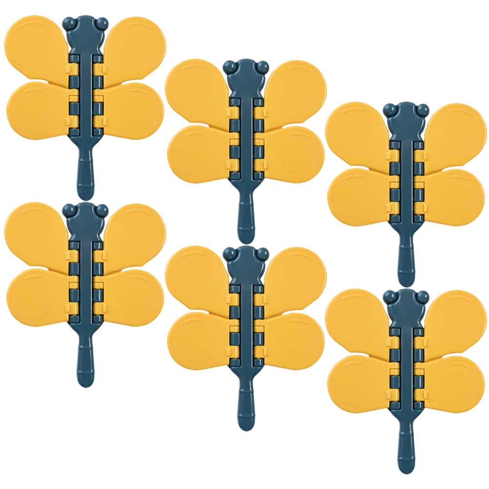 BESTYASH 6Pcs Sliding Glass Door Lock Orange Lightweight Safety Locks ...