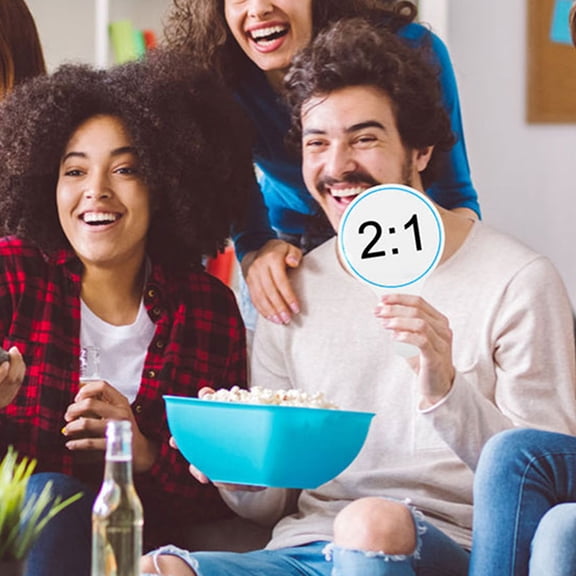 BESTYASH 6Pcs Small Erase Board with Sturdy Structure for Judges Voting and Party Scorekeeping