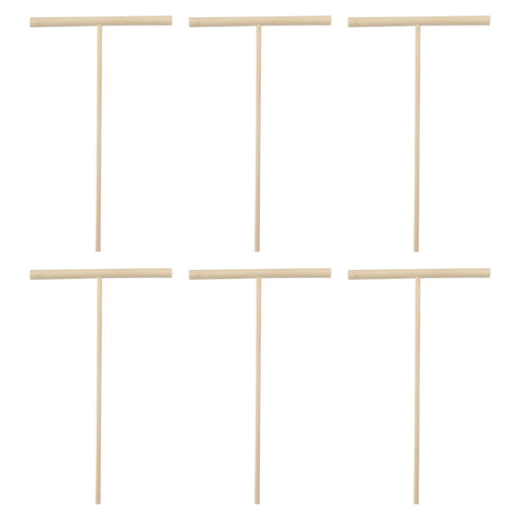 BESTYASH 6Pcs Small Hand Rake Bamboo Garden Tools for Creating Patterns on Sand Table Home Decoration