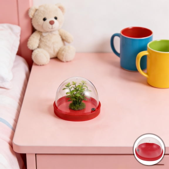 BESTYASH 6Pcs Small Plastic Protective Domes with Clear Visibility for Dust Covering Figurines and Indoor Plants