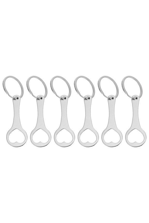6Pcs Small Zinc Alloy Shopping Trolley Tokens Key Chain Functional Cart Token and Key Accessory