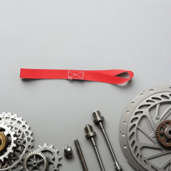 BESTYASH 6Pcs Soft Loop Tie Down Straps for Motorcycle Heavy Duty Ratchet Red Durable Material