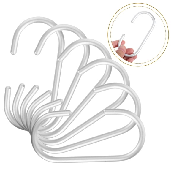 BESTYASH 6Pcs Space Saving Metal C Shape Hooks for Hanging Jeans Scarves and Various Items