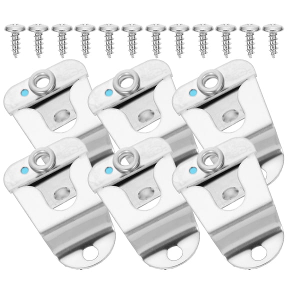 BESTYASH 6Pcs Stainless Steel Mic Hanger Holder Clips Metal Cb Radio Mount for Ceiling Installation