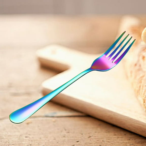 BESTYASH 6pcs Stainless Steel Western Food Serving Forks Creative Dinner Forks Premium Tableware for Home Kitchen