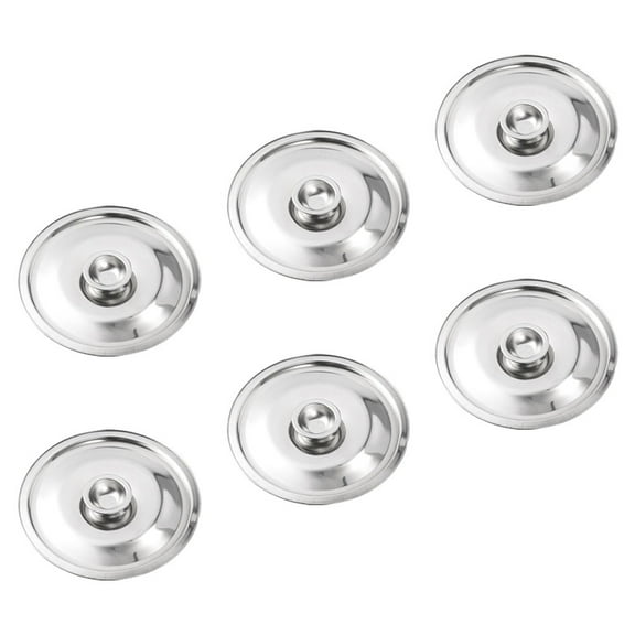 BESTYASH 6Pcs Stainless Steel Pan Covers with for Nutrient Locking Cooking