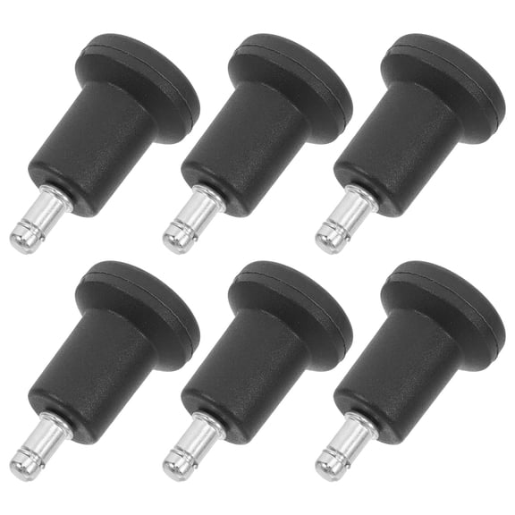 BESTYASH 6Pcs Swivel Caster Wheels Black High Profile Chair Replacement Parts with Socket Pins for Easy Fit
