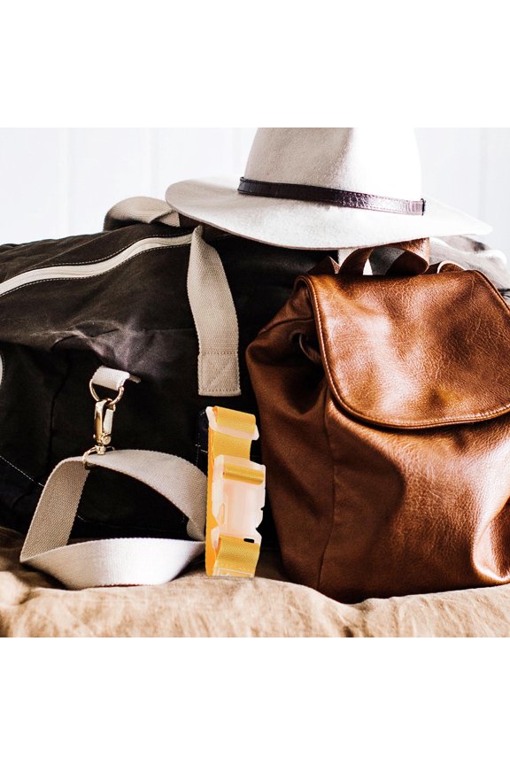 Set of 6 Adjustable Luggage Straps with Buckles for Travel, Suitcase, and Backpack Accessories