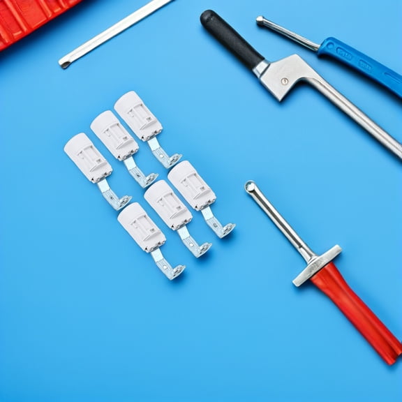 BESTYASH 6Pcs White Candelabra Socket Replacement E14 Lamp Socket Adapter for Lighting Fixtures