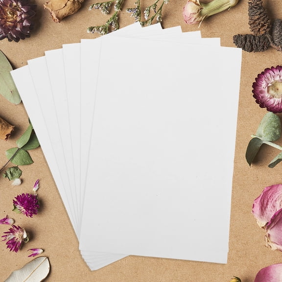BESTYASH 6Pcs White Plant Cotton Blotting Paper Sheets for Flower Drying Projects