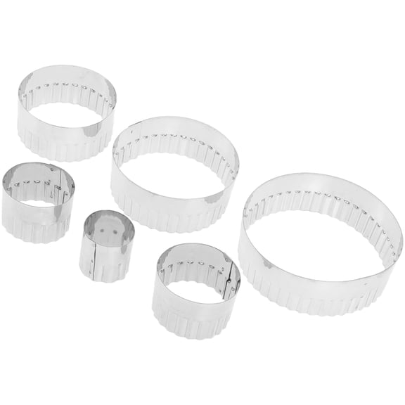 BESTYASH 6pcs Baking Cookie Rings with Stainless Steel for Friends and Family