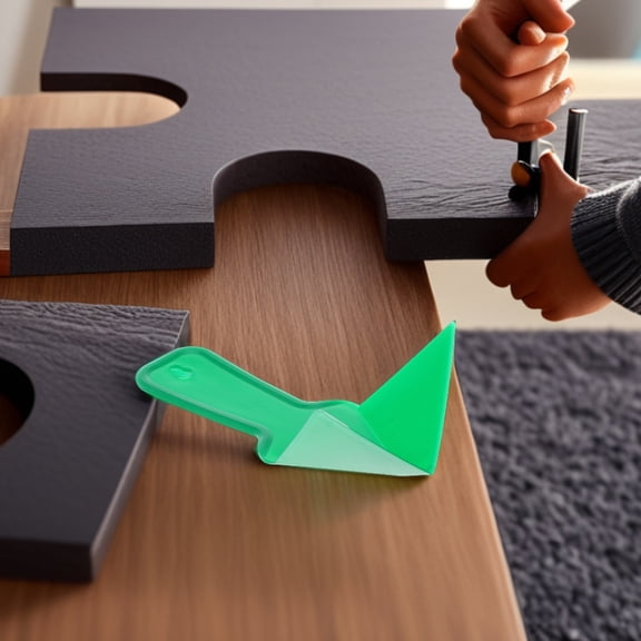 BESTYASH 6pcs Corner Trowel Green PVC Ergonomic Grip For Wall Smoothing And Mudding