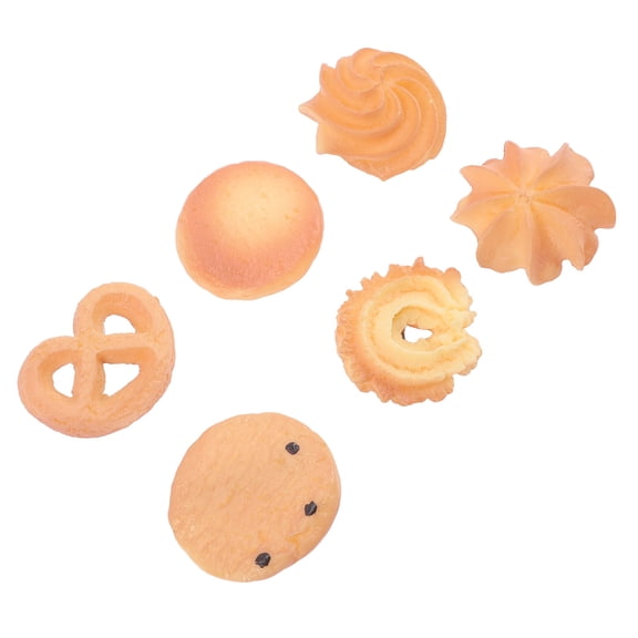 BESTYASH 6pcs Cute Biscuit Hairpins Fun Cookie Hair Barrettes Adorable Hair Clips Everyday Accessories