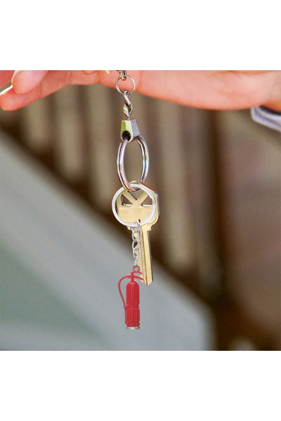 6-Pack Firefighter Keychains Miniature Style Decorative Accessories for Everyday Use and