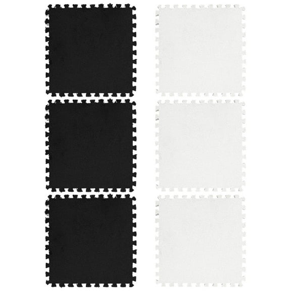 BESTYASH 6pcs Interlocking Exercise Mats Thick Fitness Floor Pads for Home Gym Easy Assembly Yoga Mat Design