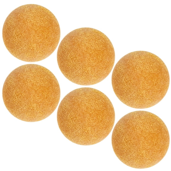 BESTYASH Desk Foosball Balls Durable Plastic Brown for Decoration 6Pcs