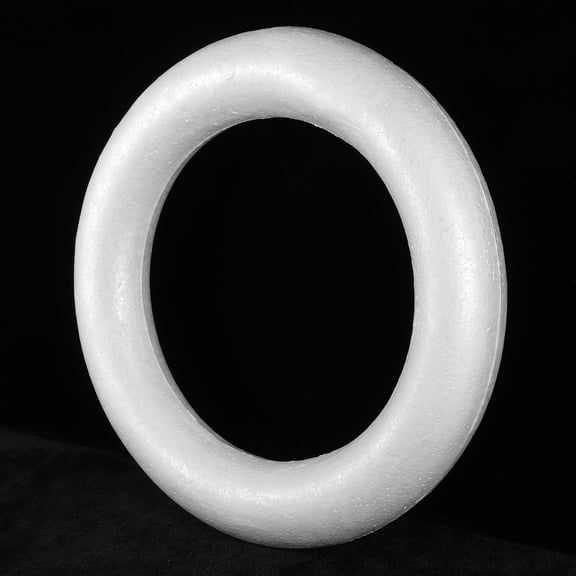 BESTYASH 6-Pack White Foam Circles for Crafts, Party Decorations, Art Supplies, and Projects