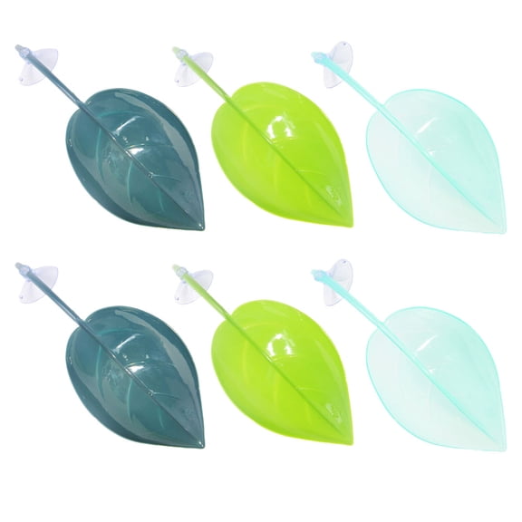 BESTYASH 6pcs Reptile Bridge with Suction Cups Reptile Suction Cup Leaves for Hiding Spaces
