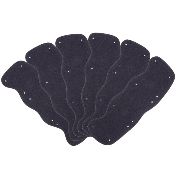 BESTYASH 6-Pack Reusable Black Hard Hat Sweatbands with Breathable Sponge Design for Comfort and Sweat Absorption