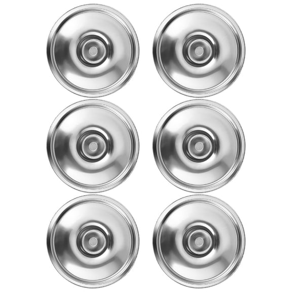 BESTYASH 6Pcs Pot Cover Lid Silver Heat Resistant for Homeowners Everyday Cooking