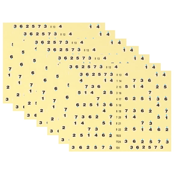 BESTYASH 7 Pcs Self Adhesive Guitar Fretboard Stickers Yellow Adhesive Sticker Easy to Assemble for Practice