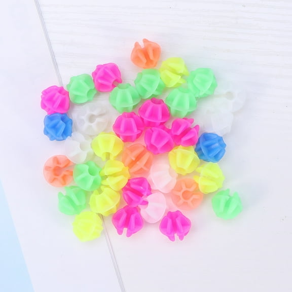 BESTYASH 72Pcs Bike Clip Round Beads Assorted Color for Bicycle Accessories