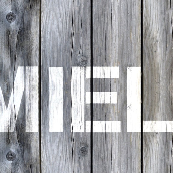 BESTYASH 72Pcs White Plastic Letter Stencils Kit Reusable for Spray Painting Home Crafts