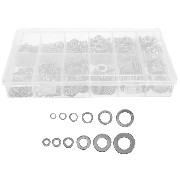 BESTYASH 790-Piece Stainless Steel Flat and Spring Washer Set for Bolt Fastening and Secure Assembly
