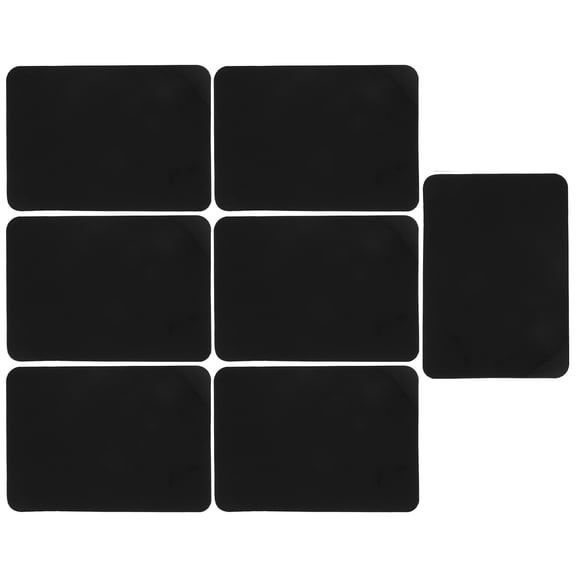 BESTYASH 7Pcs Black Board Dry Erase Placemat Set PVC for Various Occasions