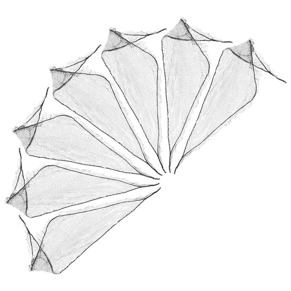 BESTYASH Reusable Bun Hair Net For Home Use 7Pcs Black Women Polyester Styling