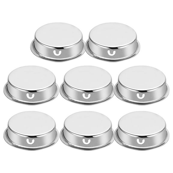 BESTYASH 8 Pcs Silver Stainless Steel Flush Door Handles for Home Use Durable Embedded Pull Handles