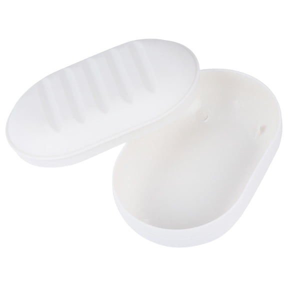 BESTYASH 8-Piece White Plastic Travel Soap Case Set for Soap Storage and Organization, and Lightweight for Everyday Use