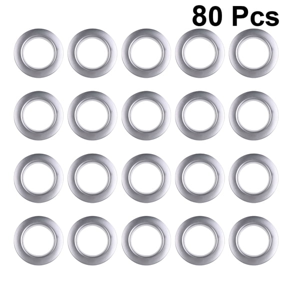 BESTYASH 80pcs Plastic Curtain Grommets Curtain Rods for Living Room